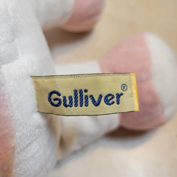 Plush White Pink Bunny Rabbit 16” Soft Toy Stuffed Animal Washable Gulliver - Picture 12 of 16